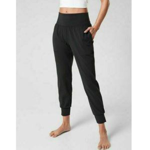 Athleta Cruise Salutation Jogger Pant Black High Rise Powervita Size XS
